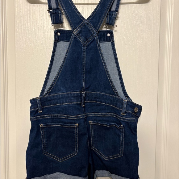 Jordache girls bib overalls shorts size Lg 10/12 - Picture 2 of 8